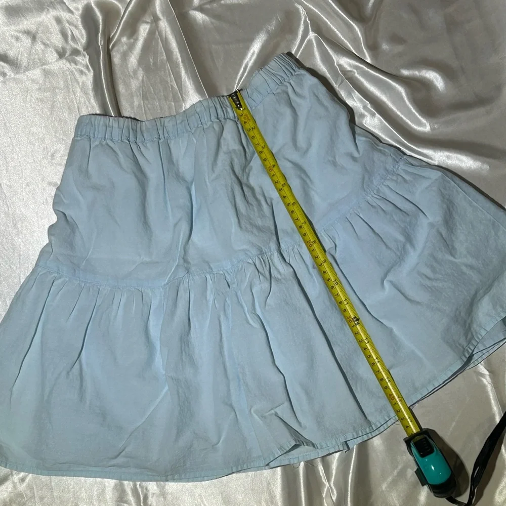 Elegant Light Blue Women's Skater Skirt - Picture 5 of 5